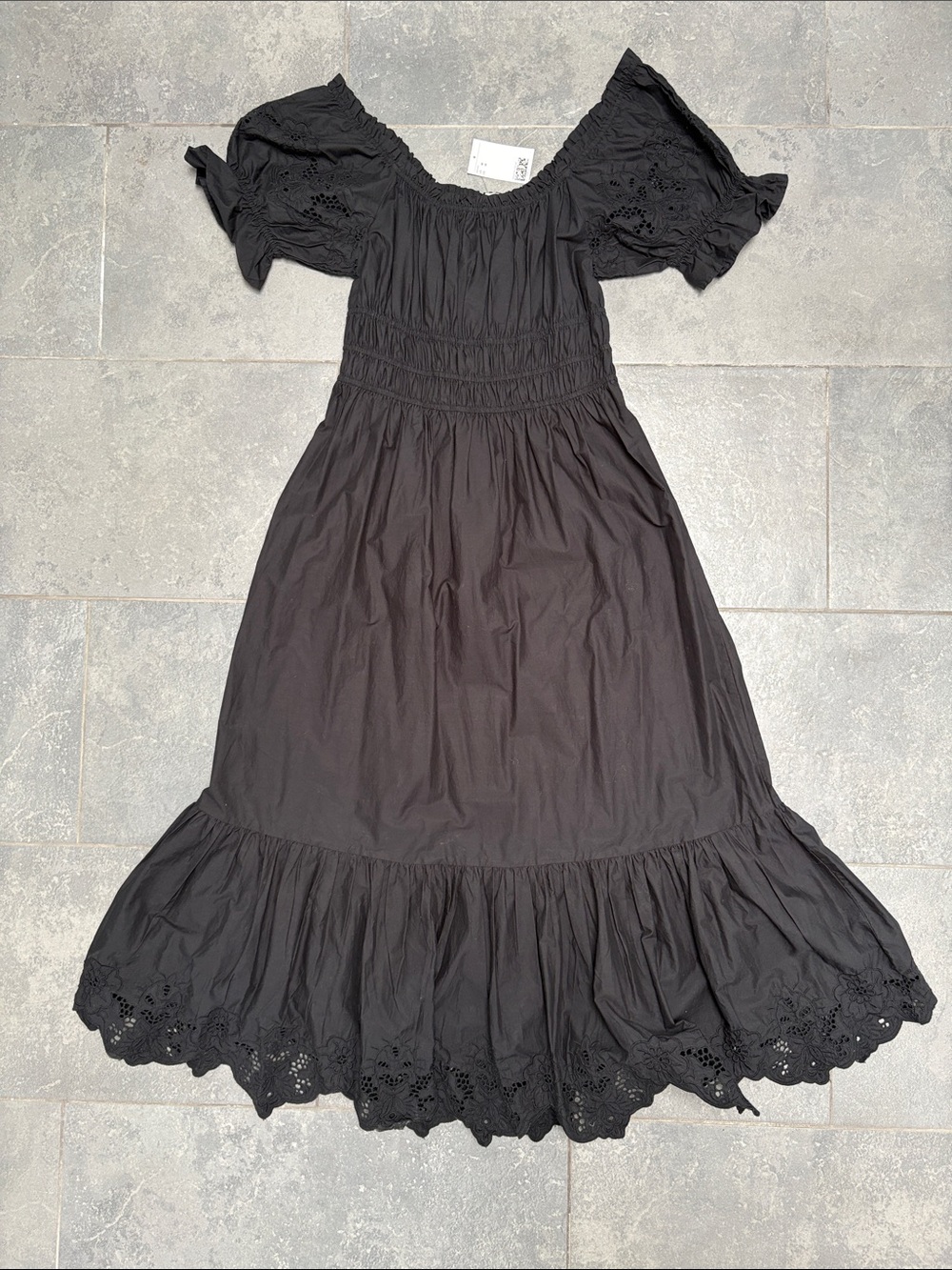 NWT H&M 100% Milkmaid Off-the-shoulder Dress